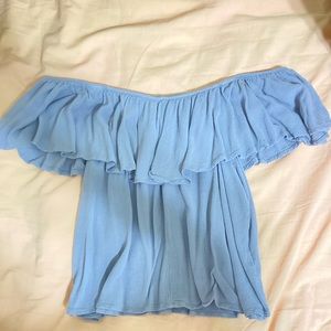 lavender off the shoulder top